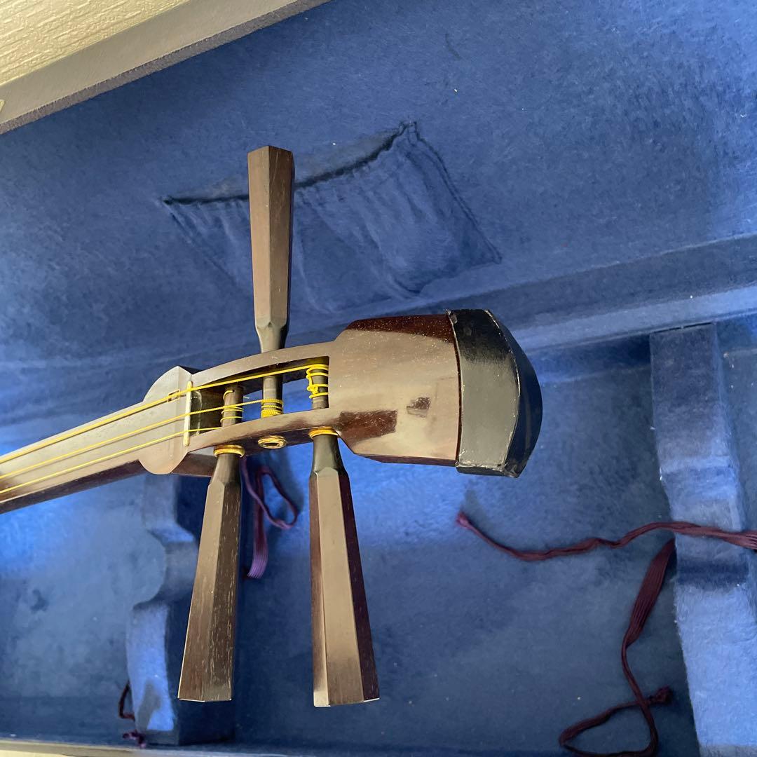 【ssx2673さま専用(<o>)】三味線　ケース 花柄カバー付き　付属品多数