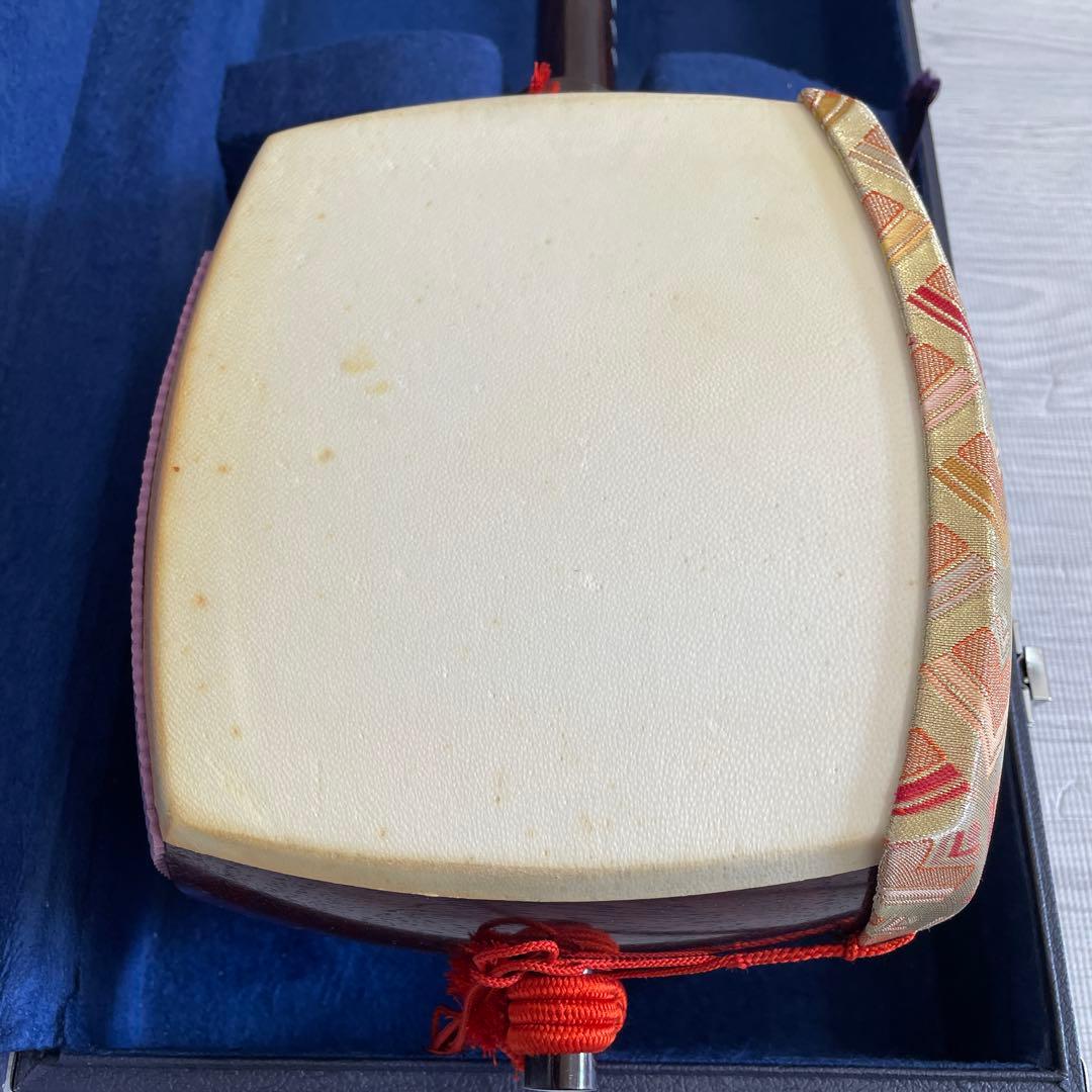 【ssx2673さま専用(<o>)】三味線　ケース 花柄カバー付き　付属品多数