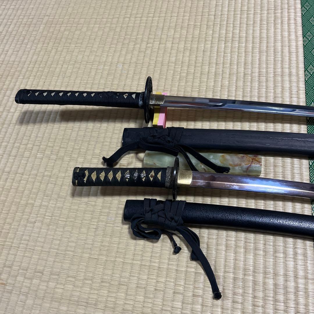 s194、模擬刀、日本刀 大刀と小刀のセット