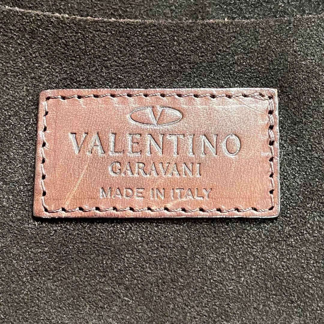 ヴァレンティノ・ガラヴァーニ　ショルダーバッグ ヴィンテージ ブラウンレザー