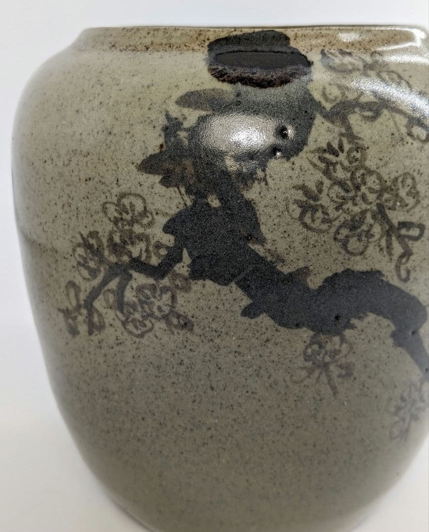 宮川陽仙 虫明焼 花絵水指 合箱 塗蓋 水差 抹茶 茶道具 茶器 食器 工芸品