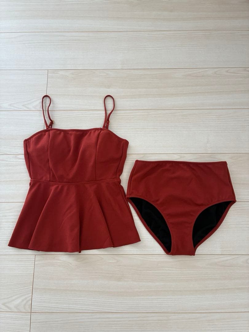 グリーンレーベル ペプラムビスチェ&ショーツ 水着