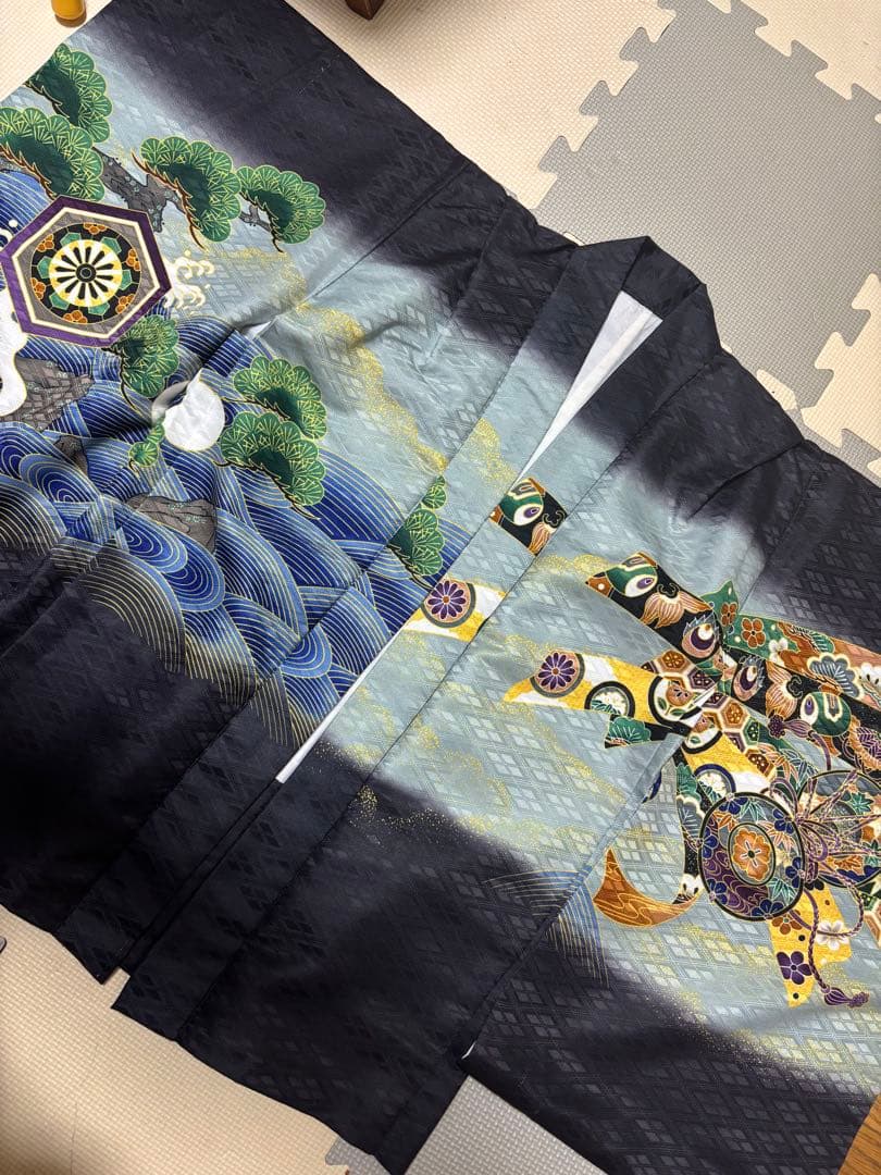 七五三　5歳　袴　男の子　七五三袴　着物　110 袴セット