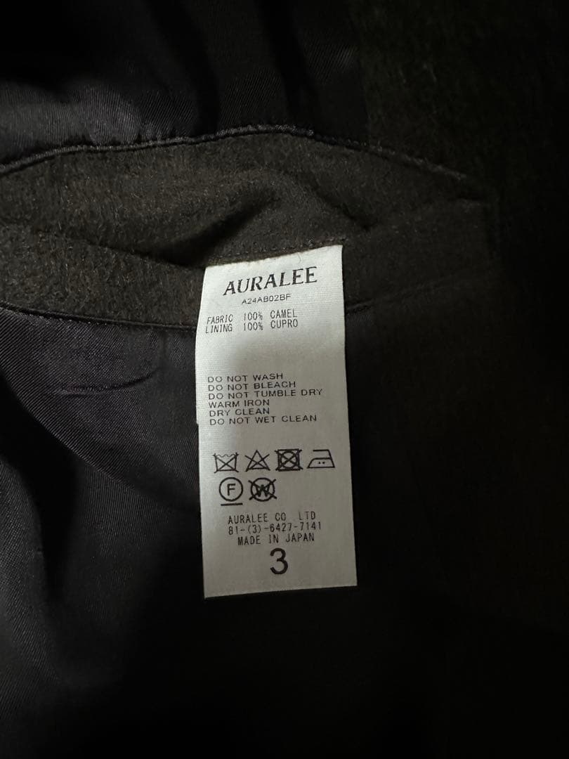 ジャケット・アウター AURALEE BABY CAMEL FLANNEL ZIP BLOUSON 3
