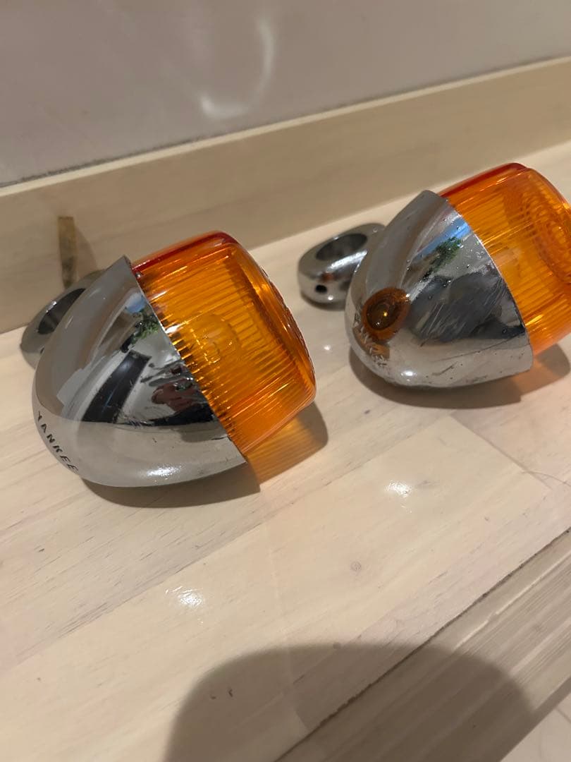 ショベルヘッド純正ヤンキーウインカー中古品　エボ　ショベル　パン　ナックル