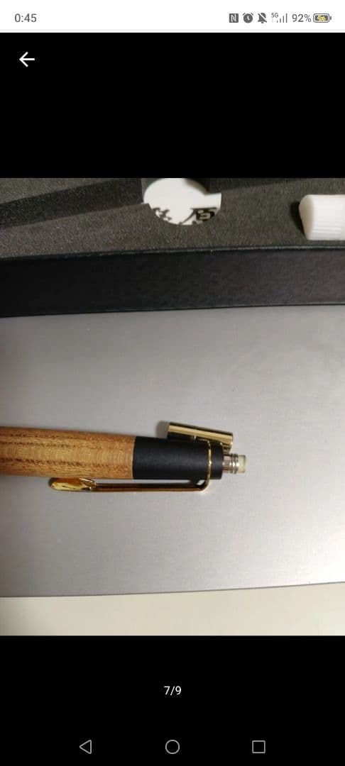 しーさー同種　野原工芸 シャープペンシル　欅　ケヤキ　箱　　オイル　保証書送らず