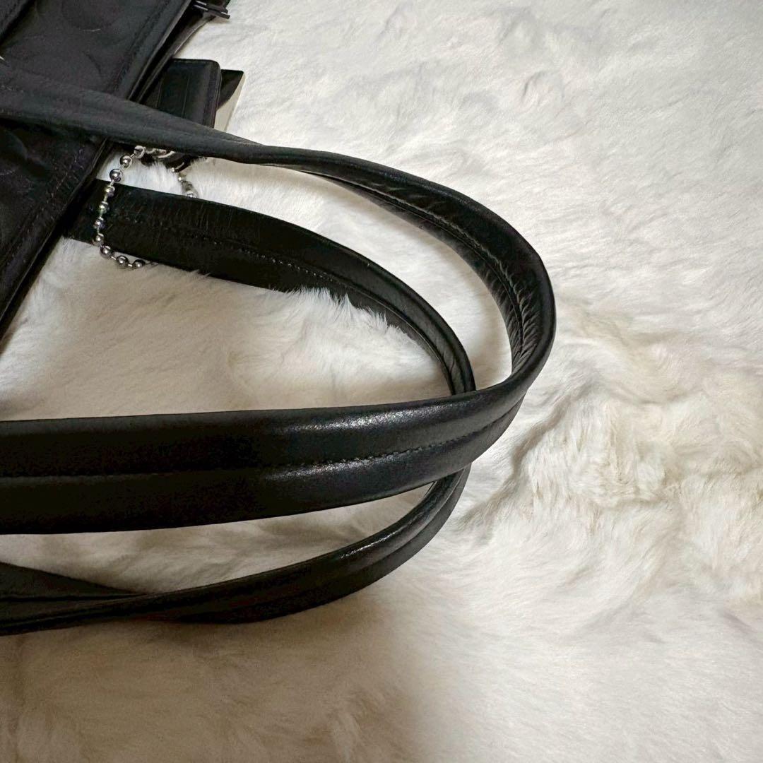 【美品】COACH コーチ70253 オプアートビジネスバッグ　2way A4