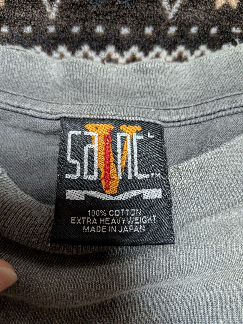 SAINT MICHAEL VL_LS TEE MARIA ブラック L ロンT