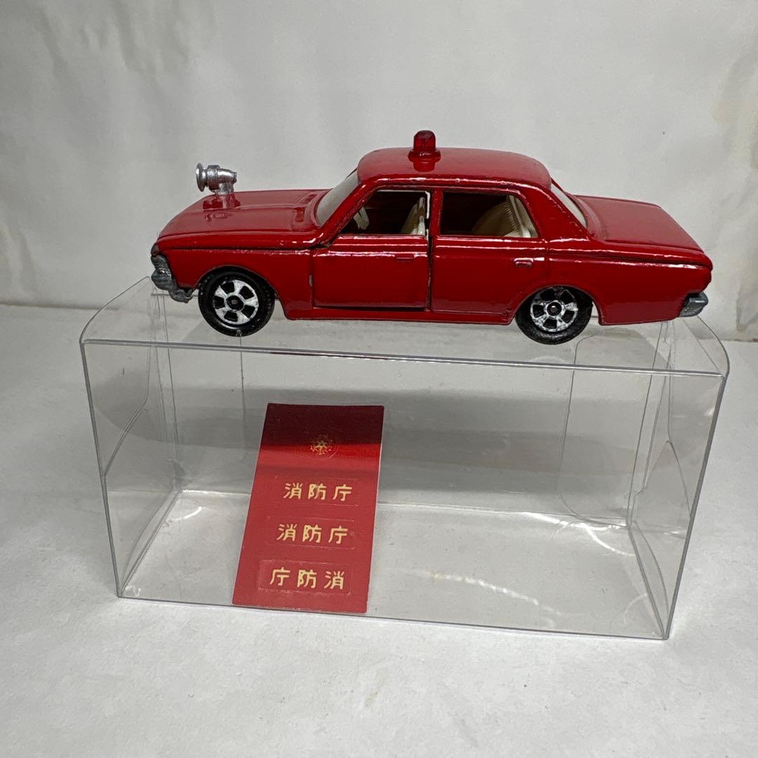 トミカ　日本製　黒箱　1Aホイール　クラウン　ファイアチーフカー