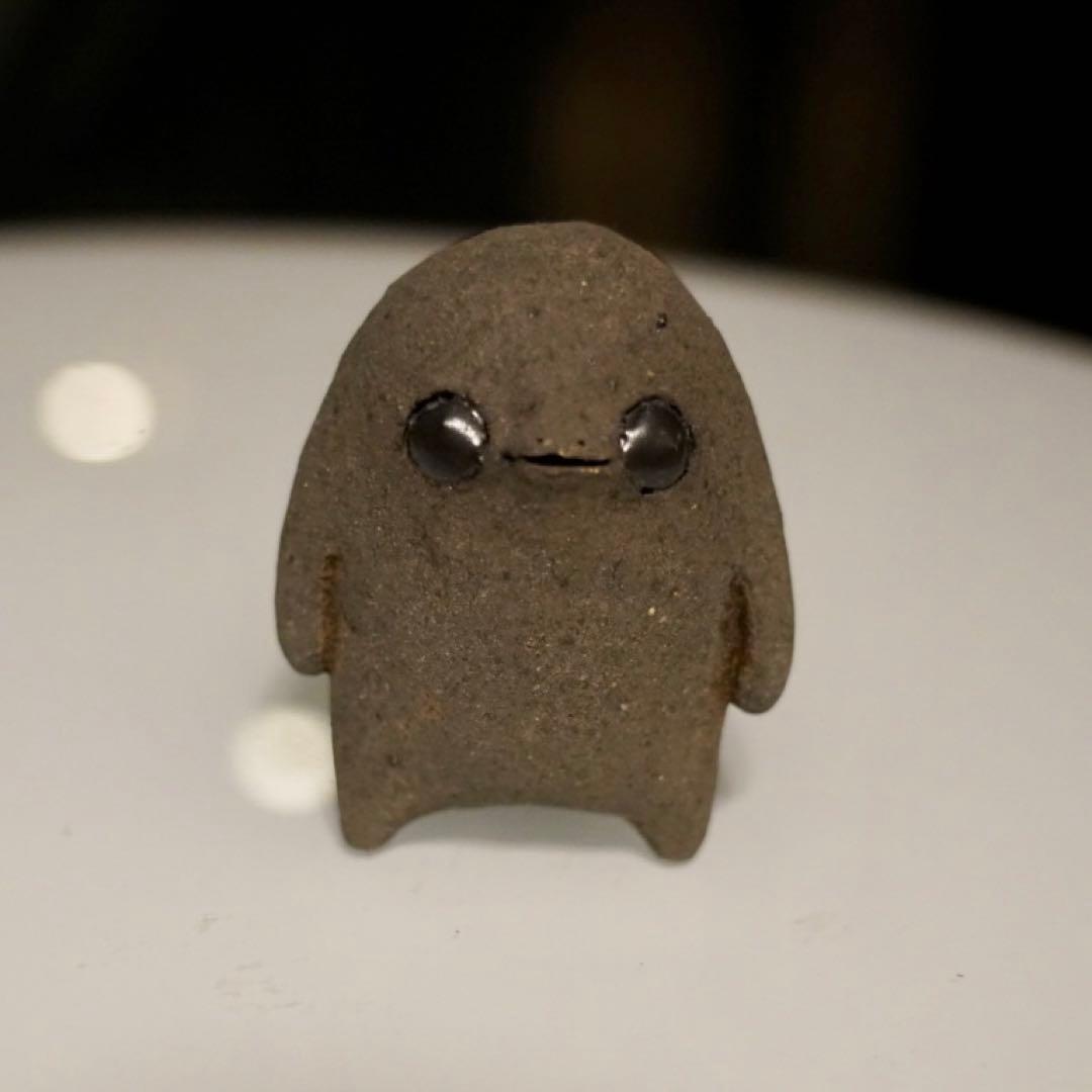 ④黒マラカスぼうや　ミヤチヤスヨさん　常滑焼　レア