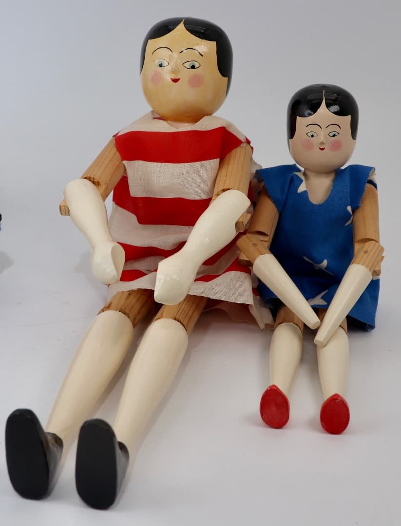 Golli Peg Doll Set ビンテージアーティスト人形3体セット
