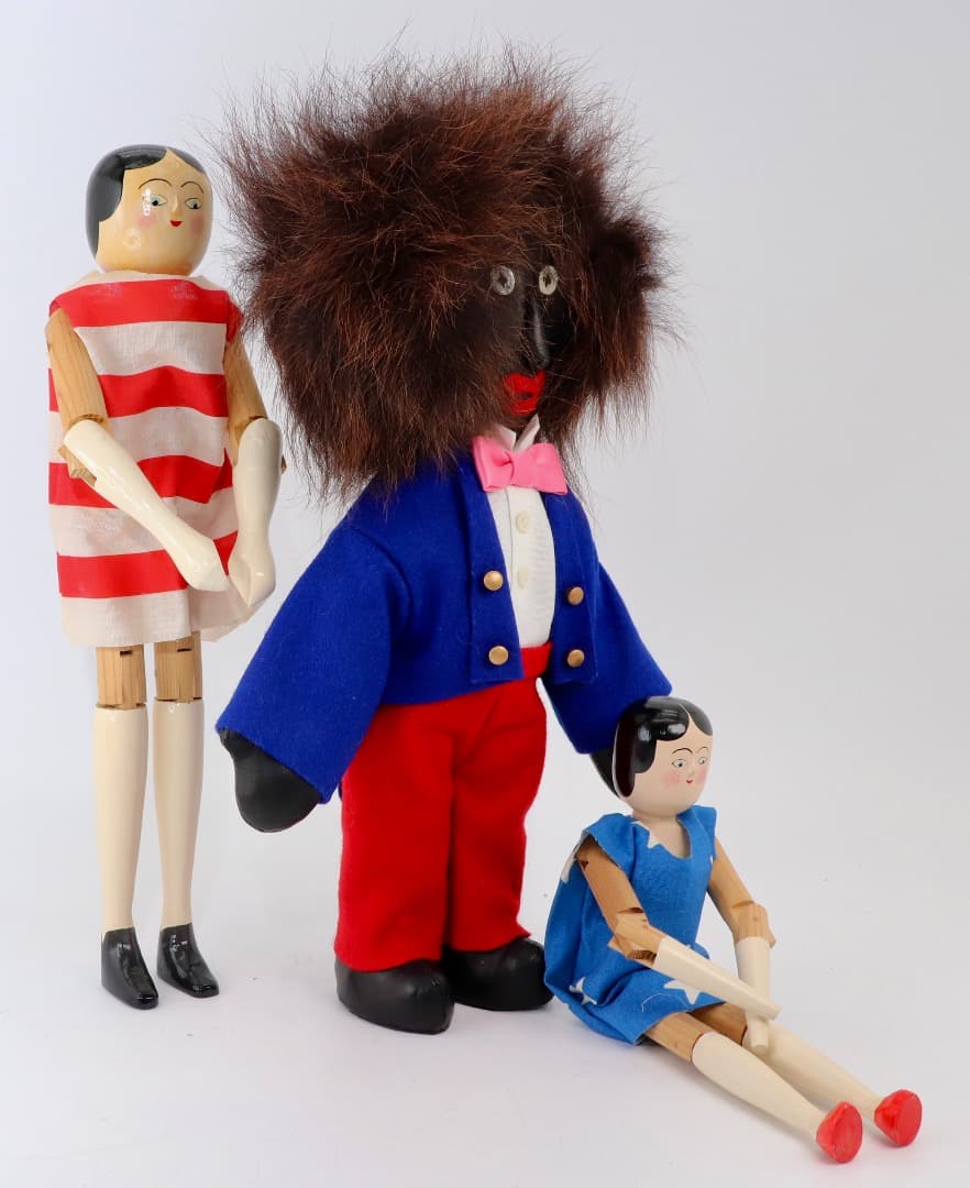 Golli Peg Doll Set ビンテージアーティスト人形3体セット