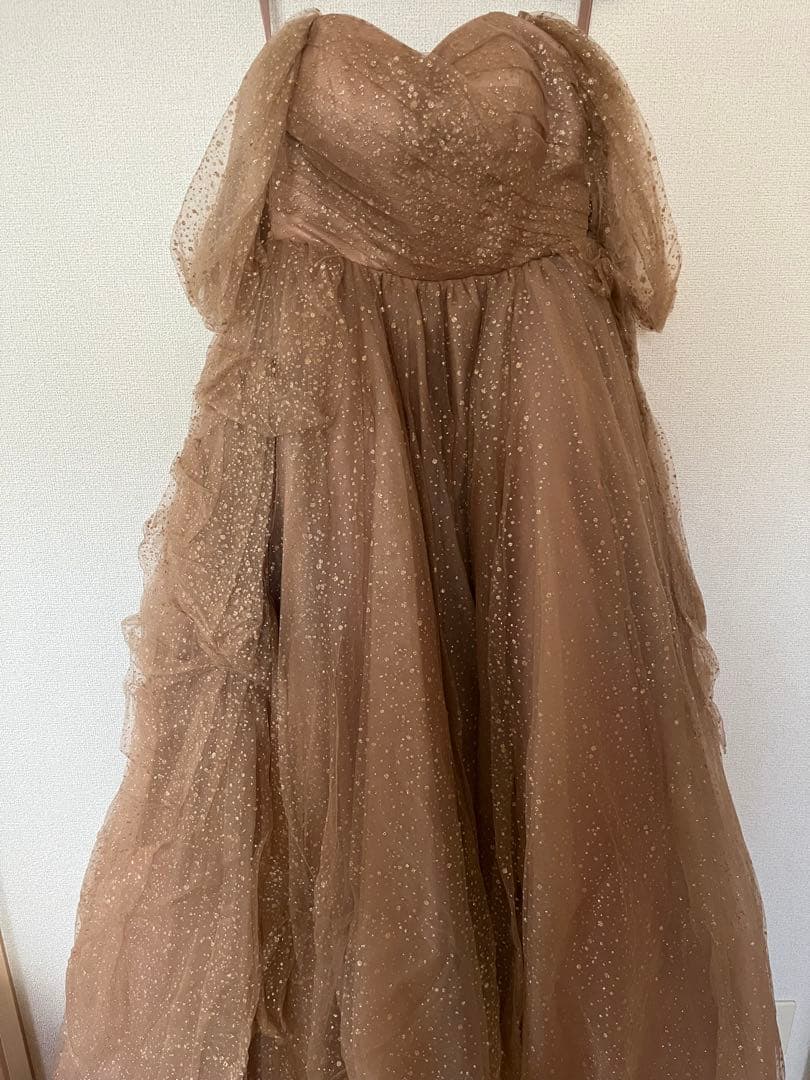 【ぽっぽ】カラードレス ピンクドレス ブラウンドレス ウェディング 結婚式