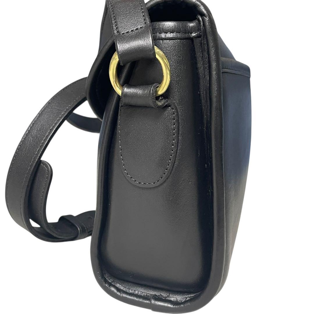 【美品】オールドコーチ USA製 9908 デボンバッグ ショルダーバッグ 黒