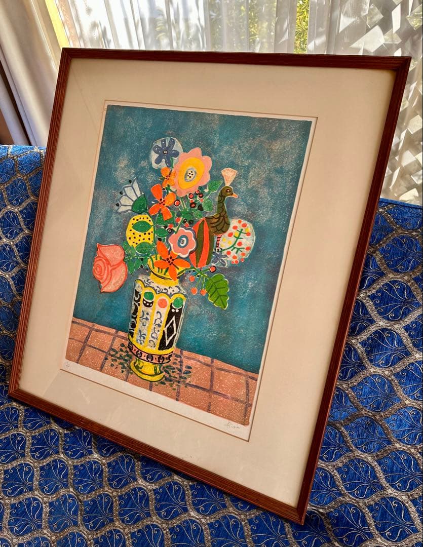 真作保証　アイズピリ[花] リトグラフ 直筆サイン エディション有り