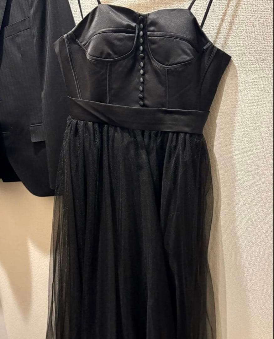 前撮り　カラードレス　黒