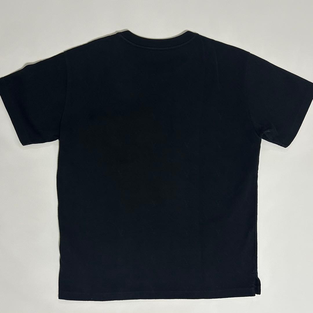 美品 LOUIS VUITTON モノグラムジャカード ポケットTシャツ 黒 M