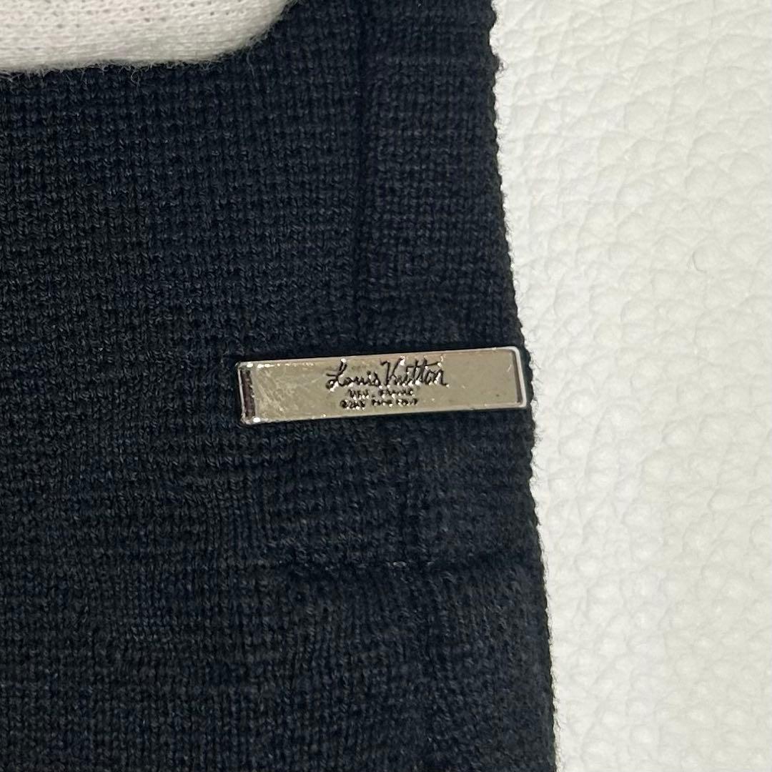 美品 LOUIS VUITTON モノグラムジャカード ポケットTシャツ 黒 M
