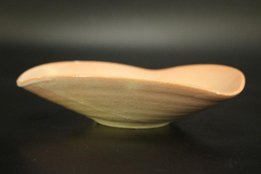 日本芸術院賞受賞 森野嘉光作 御本三角皿 共箱(ZE533)