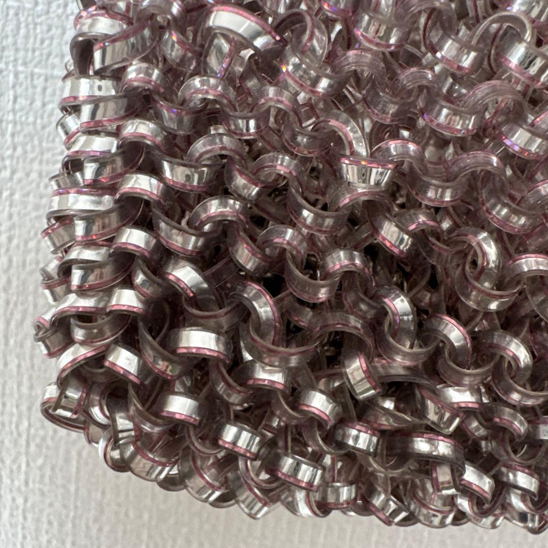 アンテプリマ　ハンドバッグ ピンクシルバー