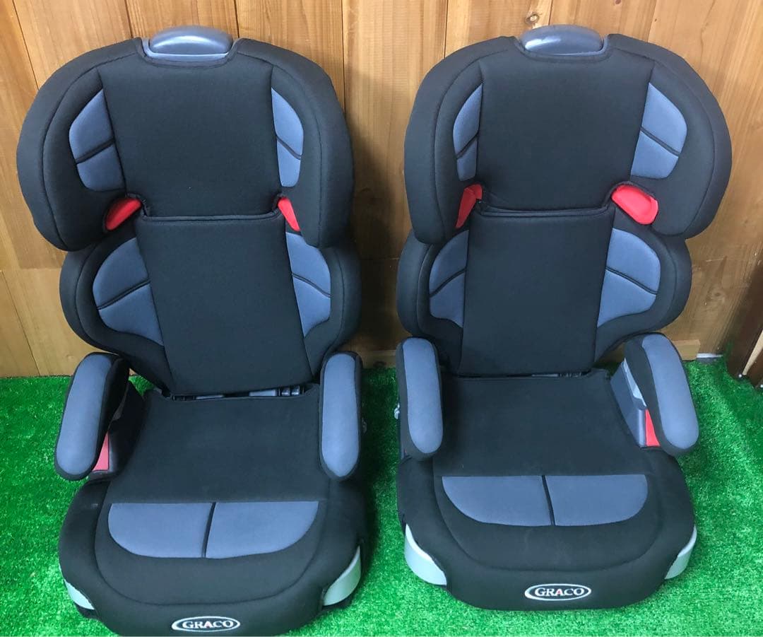GRACO グレコ ジュニアシート チャイルドシートブラック/グレー　2個セット