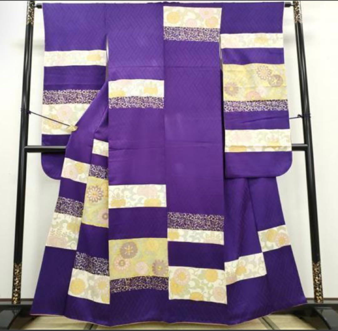 振袖フルセット6点特価サイズS〜M金駒刺繍　正絹　売り切り終了