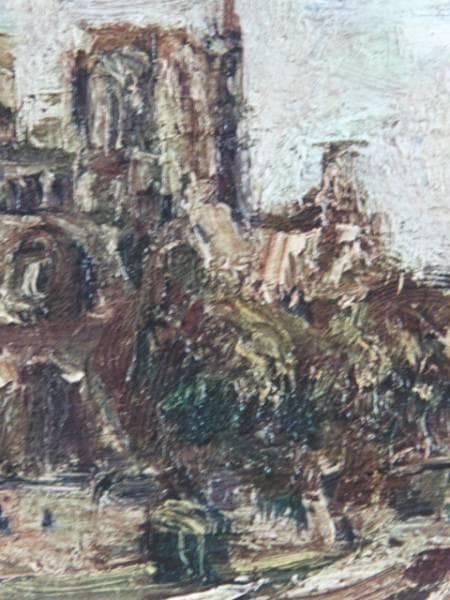 鳥海青児、ノートルダムドバリー、昭和初期貴重な作品、新品額付