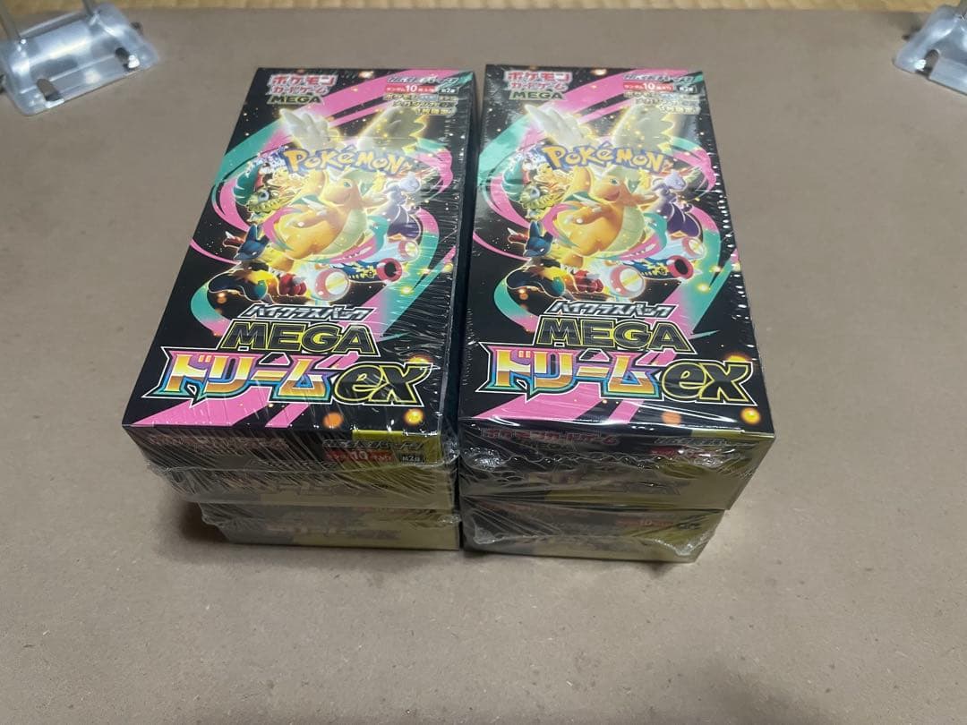 ポケモンカード メガドリームex 4BOX 。新品未開封 シュリンク付き