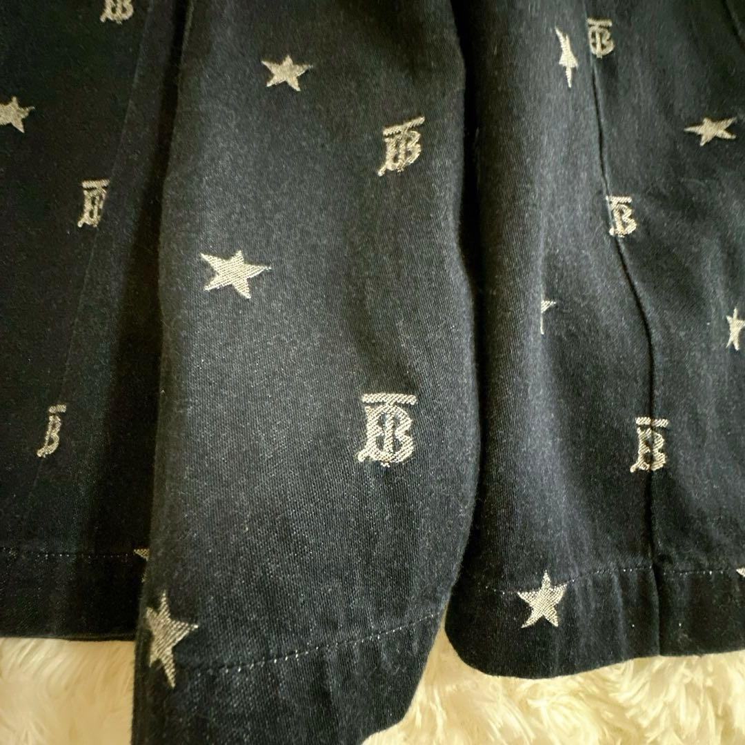 現行タグ　Burberry キュロット パンツ ワイド デニム TBロゴ