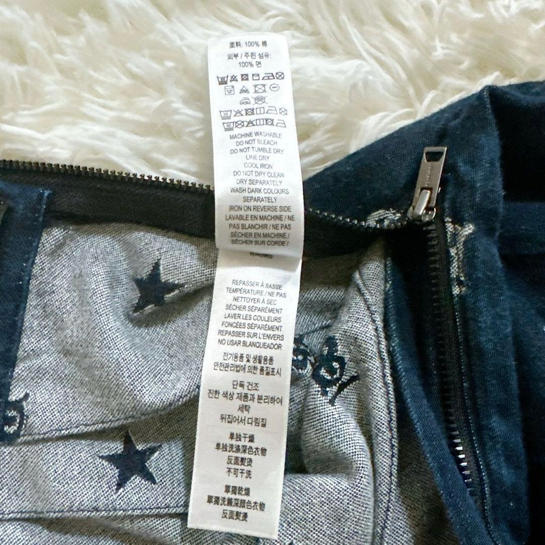 現行タグ　Burberry キュロット パンツ ワイド デニム TBロゴ