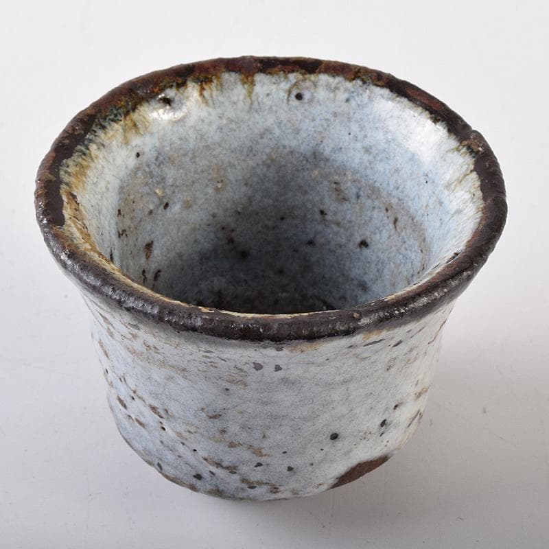 唐津焼　朝鮮唐津　盃　ぐい呑み　時代箱付　M　R7924