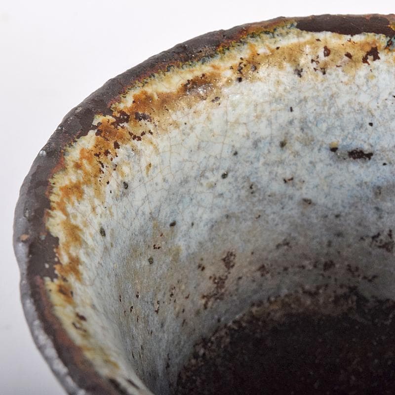 唐津焼　朝鮮唐津　盃　ぐい呑み　時代箱付　M　R7924