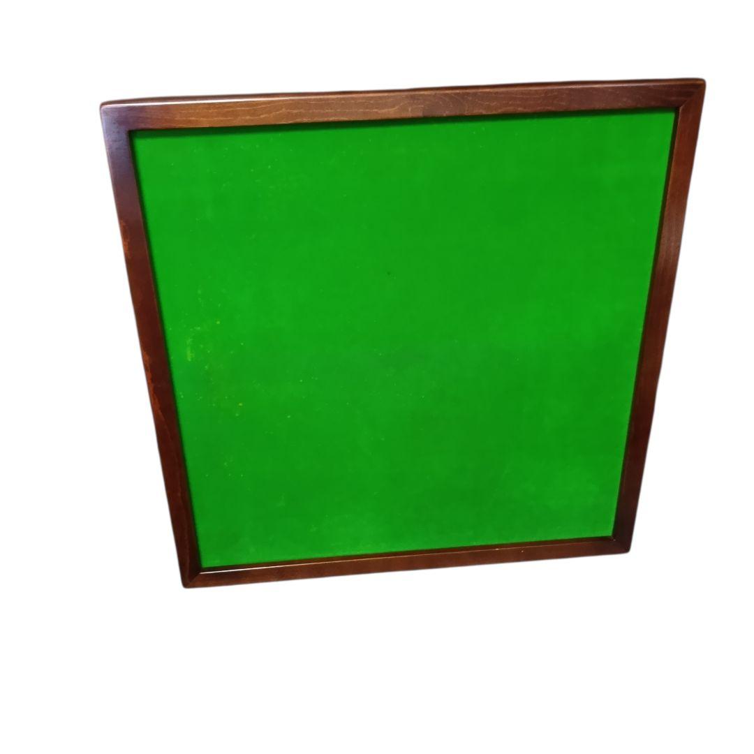 光工芸社　折りたたみ木製麻雀卓　麻雀牌（竹背）セット　昭和レトロ　ヴィンテージ