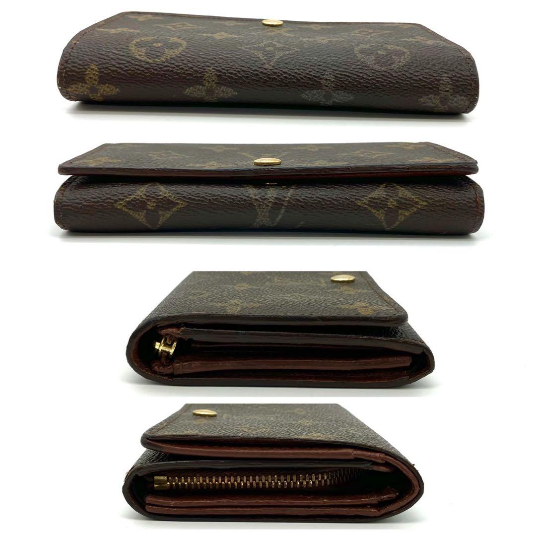 ami正規品 ルイヴィトン トレゾール 二つ折り財布 モノグラム