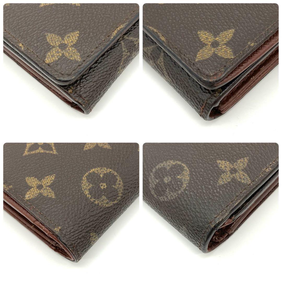 ami正規品 ルイヴィトン トレゾール 二つ折り財布 モノグラム