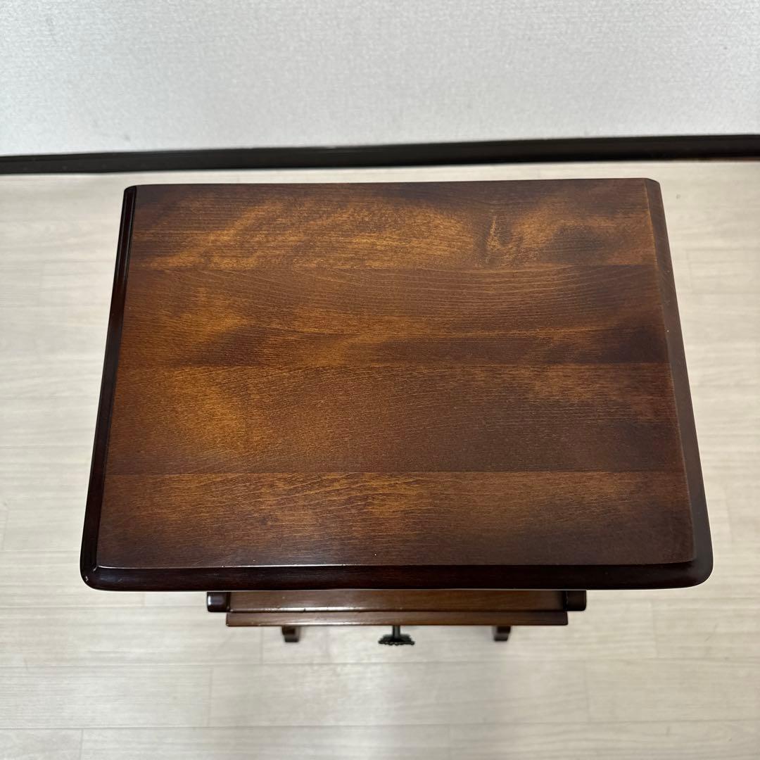 カリモク コロニアル 電話台 TEL台 FAX台 サイドテーブル i4※