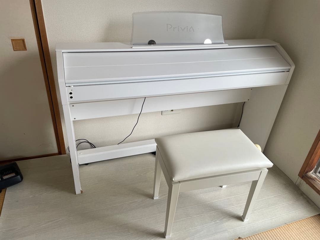 【Moana】Privia 電子ピアノ 88鍵 3ペダル　高低自在椅子付き