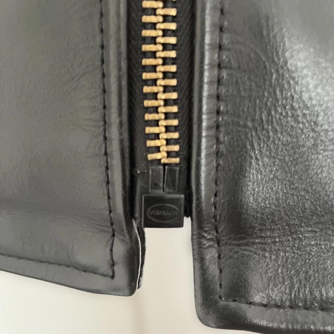 【美品】VANSON バンソン type B シングルライダース ブラック 34