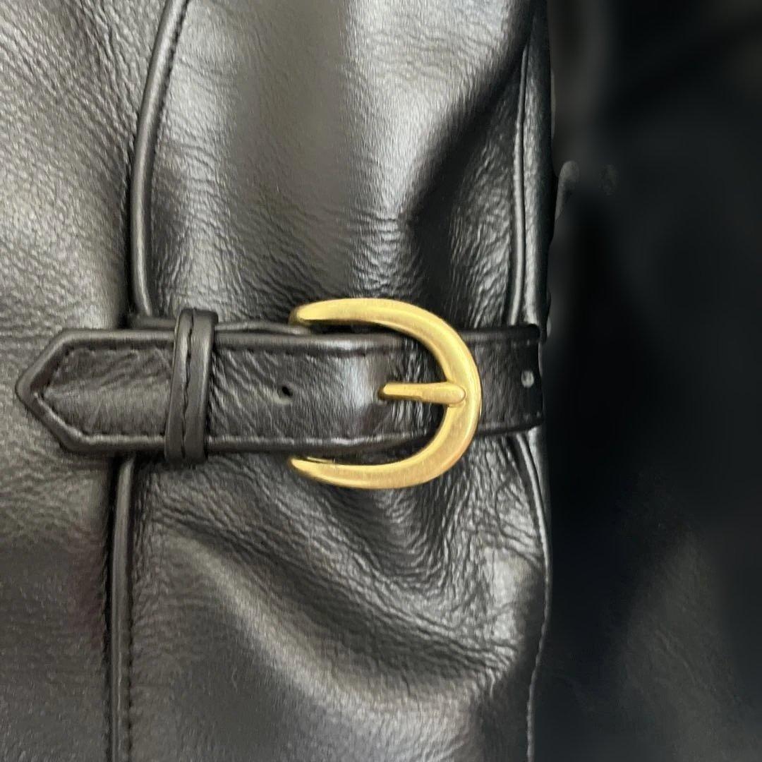 【美品】VANSON バンソン type B シングルライダース ブラック 34