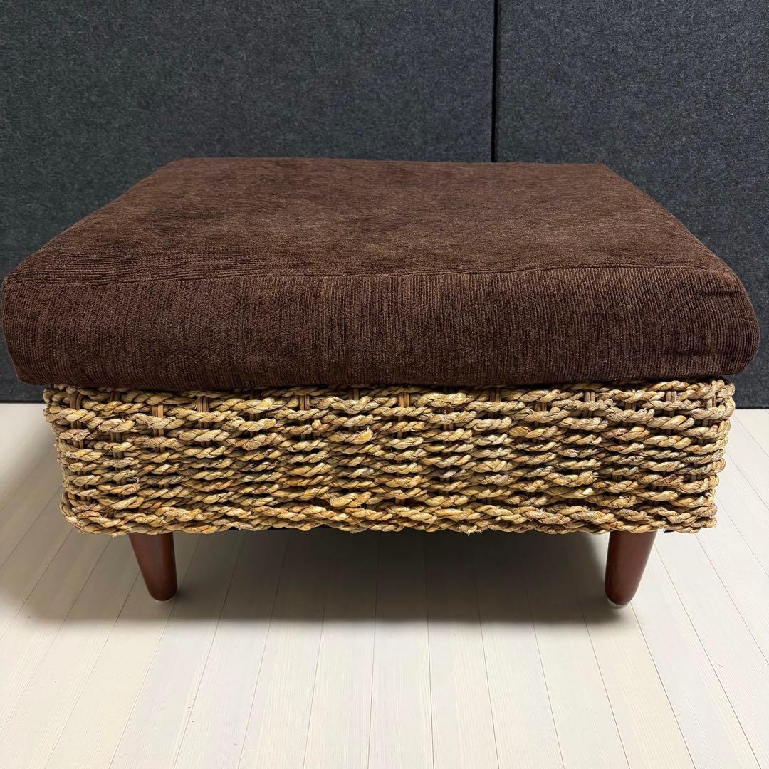 アバカ　オットマン　北欧　リゾート風　アジアン　スツール　ウォーターヒヤシンス