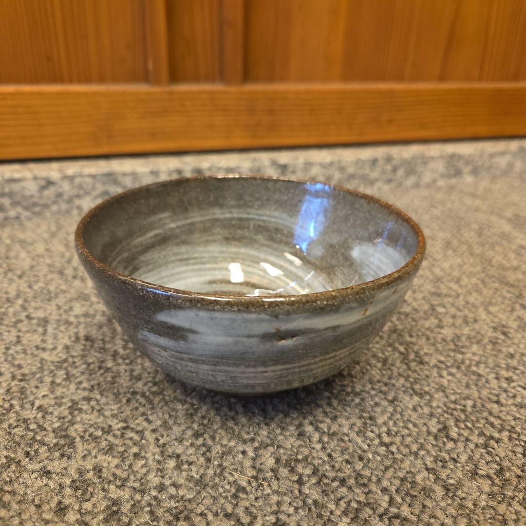 二代三浦竹泉　倣古刷毛目茶碗　鵬雲斎箱書　茶道具　裏千家