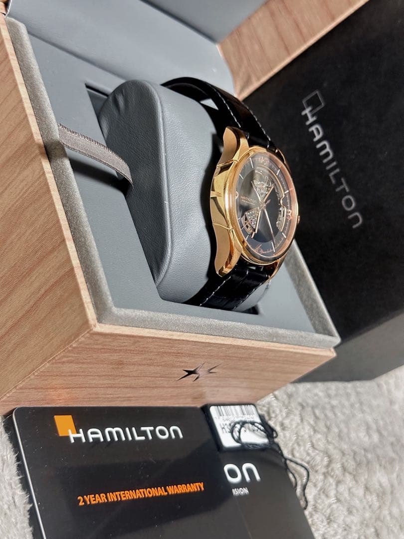 Hamilton 自動巻き 腕時計 ゴールド/ブラック
