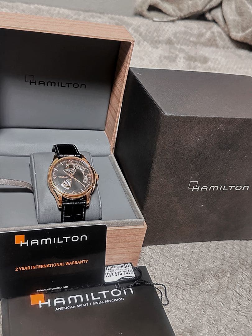 Hamilton 自動巻き 腕時計 ゴールド/ブラック