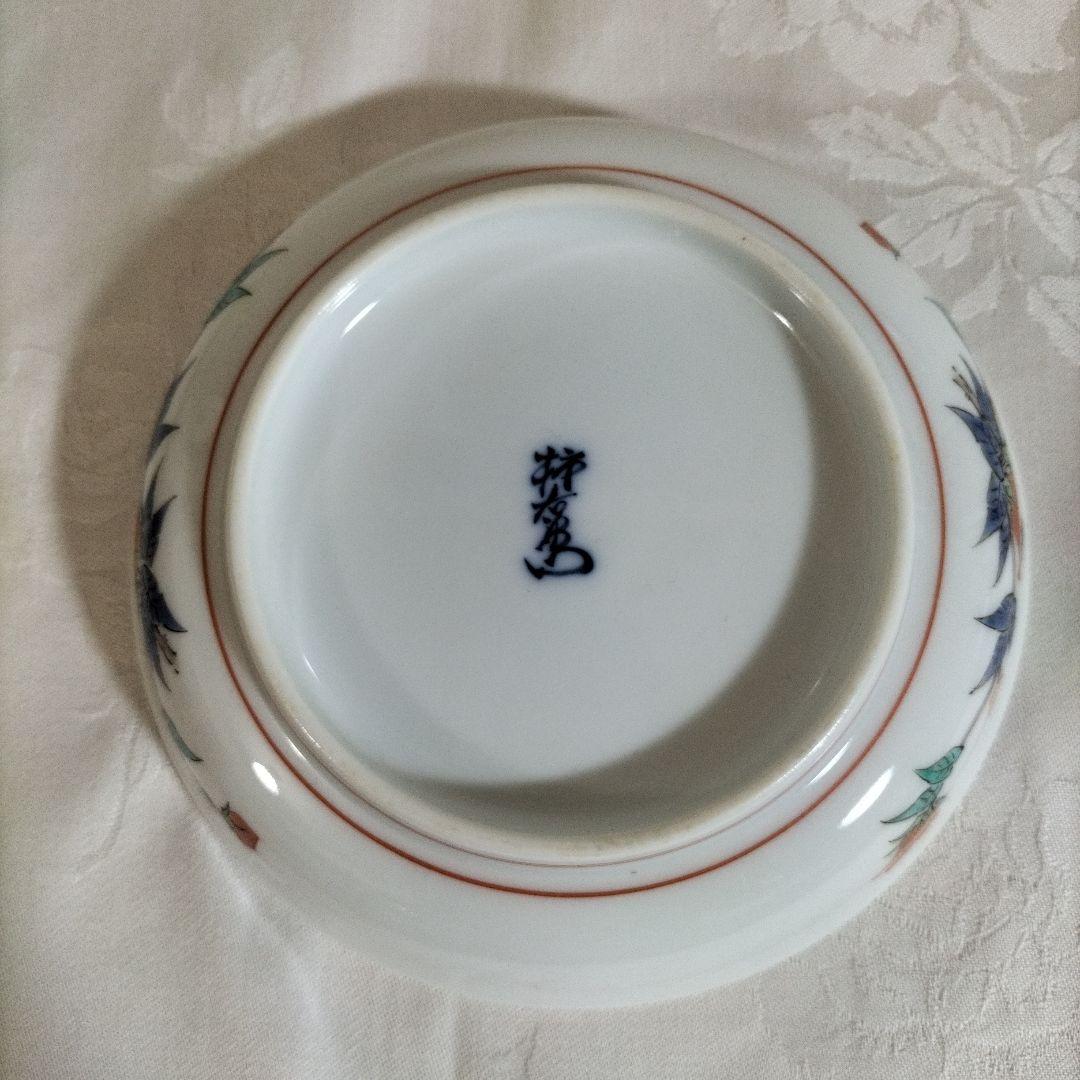 十四代柿右衛門　桔梗紋皿　有田焼