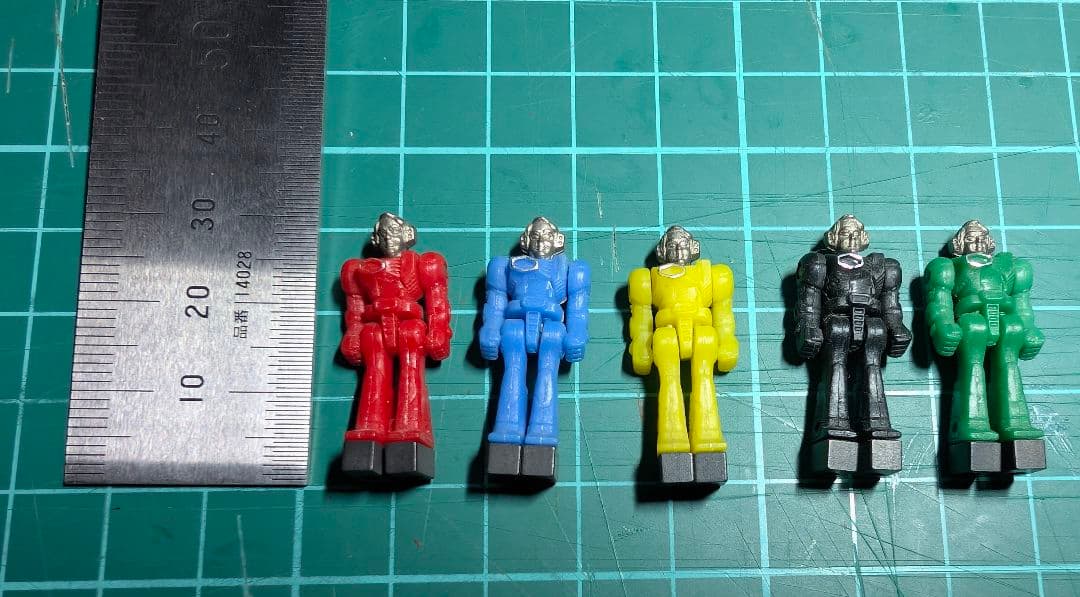 当時物 ダイアクロン隊員5体セット タカラ玩具 戦隊 超合金 ビンテージ　レトロ