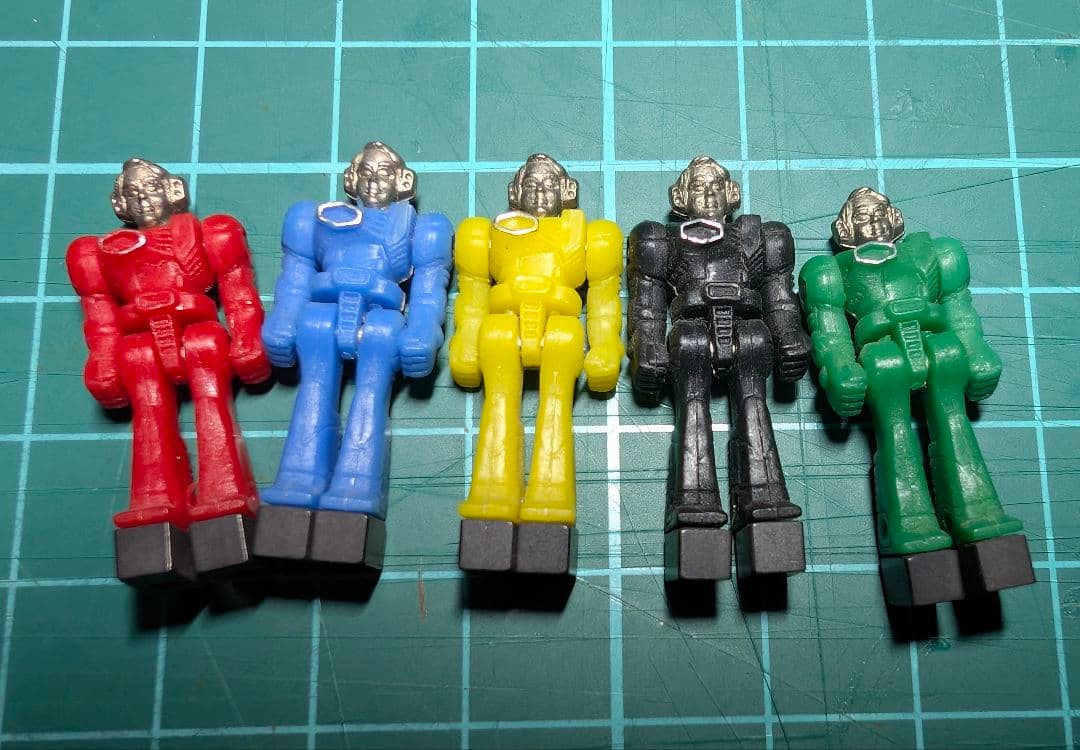 当時物 ダイアクロン隊員5体セット タカラ玩具 戦隊 超合金 ビンテージ　レトロ