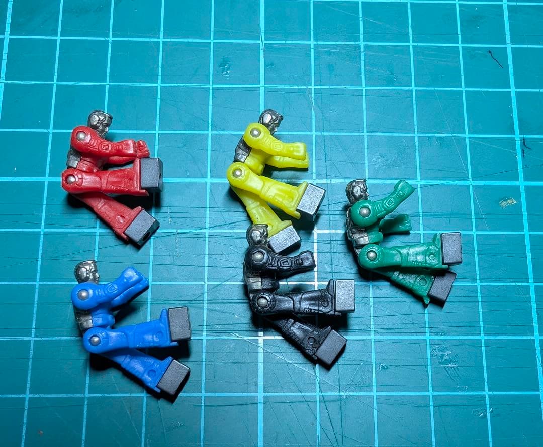 当時物 ダイアクロン隊員5体セット タカラ玩具 戦隊 超合金 ビンテージ　レトロ