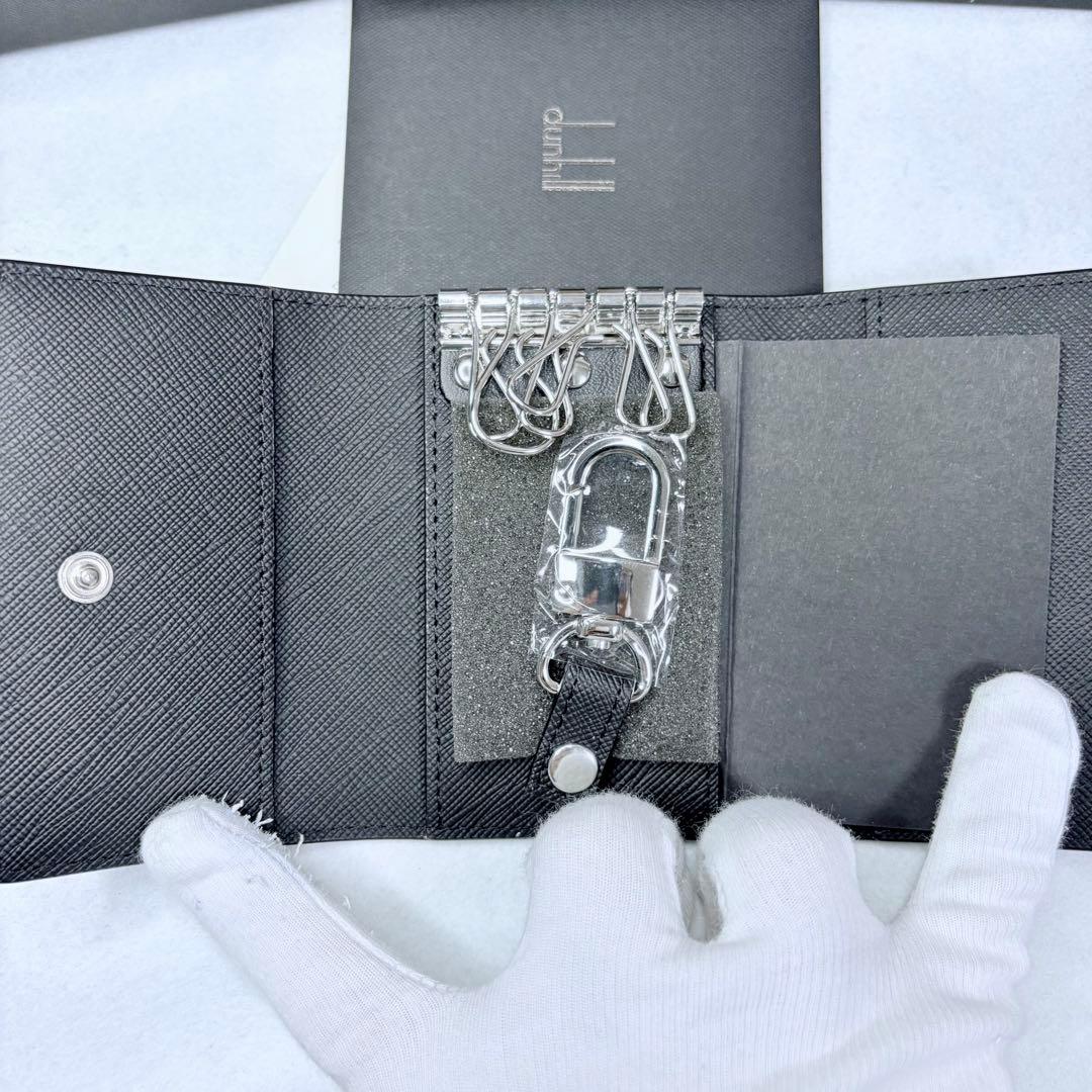 ✨新品（タグ・保証書）✨dunhill ダンヒル 6連キーケース 本革 ブラック