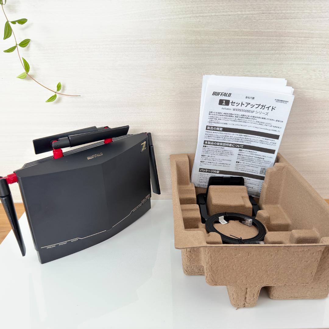 【ほぼ未使用】BUFFALO Wi-Fi7対応ルーター WXR9300BE6P