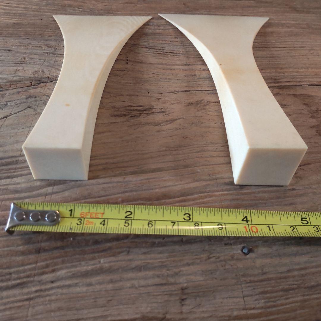 三味線のバチ①、2本セット（津軽）天然素材